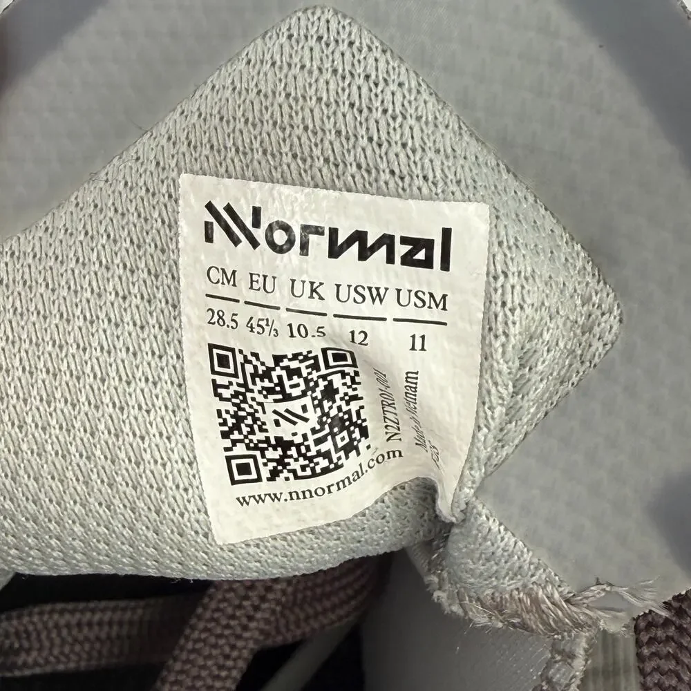 NNormal Tomir 2-01 Trail Running Shoes Womens Sz 12 Mens Sz 13 Grey Purple Sole